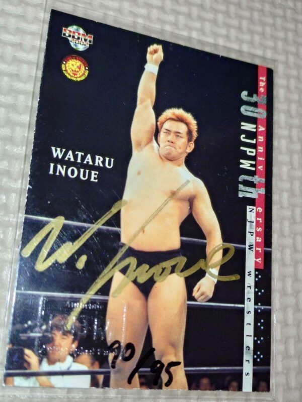 2002 Bbmjapan Pro Wrestling 30Th Anniversary Autographed By Inoue Wataru F/S-M50