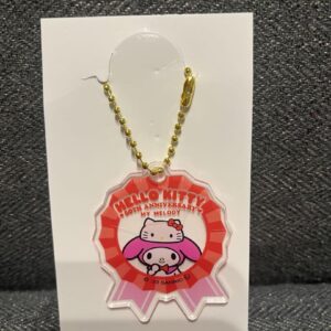 My Melo Acrylic Keychain 50Th Anniversary Sanrio F/S-M503 from japan Rare  Good