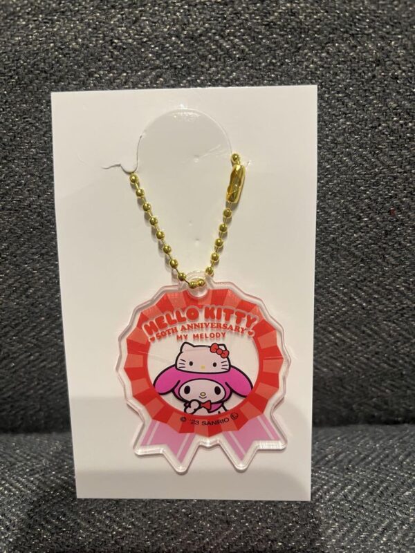 My Melo Acrylic Keychain 50Th Anniversary Sanrio F/S-M503 from japan Rare  Good