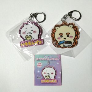 Chikawa Lame Acrylic Key Chain 2 Shisa F/S-M501 from japan Rare  Good condition