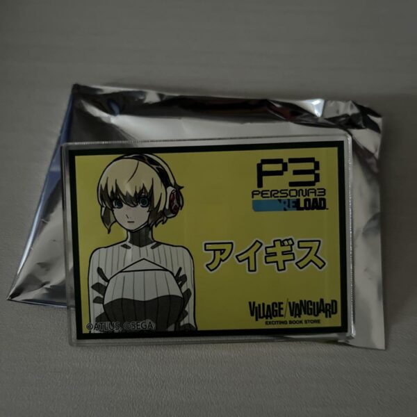 Possible Persona 3 Reload Aigis Trading Pop Badge F/S-M501 from japan Rare  Good