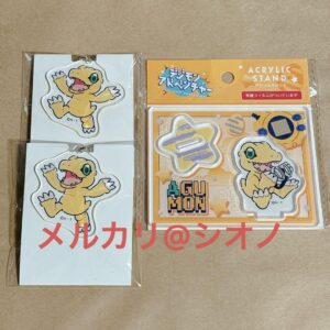 Digimon 100 Yen Store Acsta Acrylic Key Agumon F/S-M503 from japan Rare  Good co