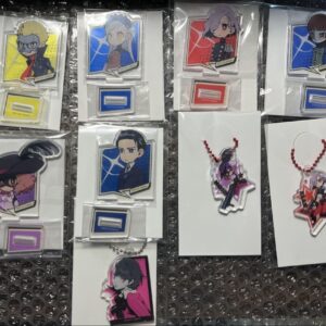 Persona 5 3 Acrylic Keychain Stand Set F/S-M501 from japan Rare  Good condition