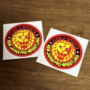 New Japan Pro Wrestling Lion Mark Sticker F/S-M503 from japan Rare  Good conditi