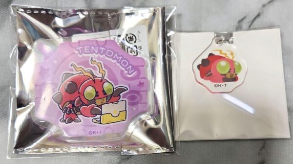 Digimon Adventure Tentmon Acrylic Charm Badge F/S-M503 from japan Rare  Good con