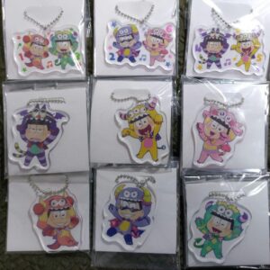 Osomatsu-San Deformed Acrylic Charm Monster Ver. All Types Set F/S-M501 from jap