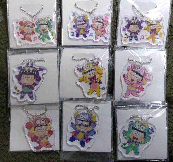 Osomatsu-San Deformed Acrylic Charm Monster Ver. All Types Set F/S-M501 from jap