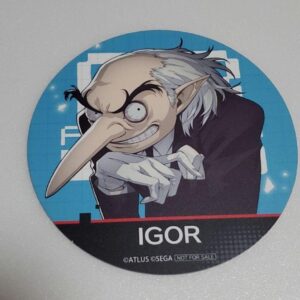 Persona 3 Reload Coaster Gigo Igor F/S-M501 from japan Rare  Good condition