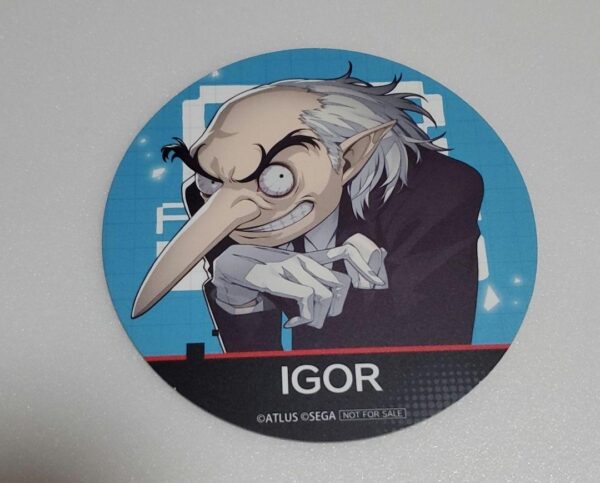 Persona 3 Reload Coaster Gigo Igor F/S-M501 from japan Rare  Good condition