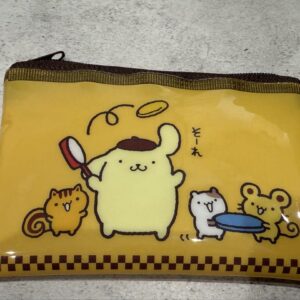 Pudding Flat Pouch Wallet Daiso Seria F/S-M503 from japan Rare  Good condition