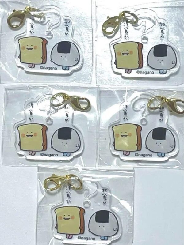 Nagano Market Lottery Gacha Acrylic Charm Bread Rice Ball F/S-M501 from japan Ra