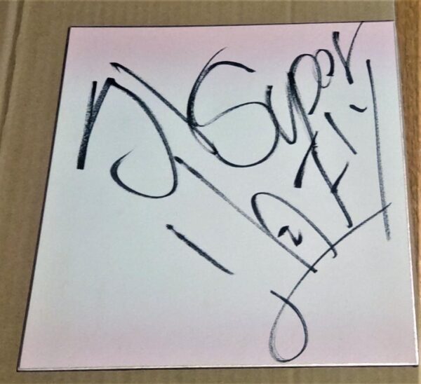 New Japan Pro Wrestling Gaido Autographed Color Paper F/S-M503 from japan Rare