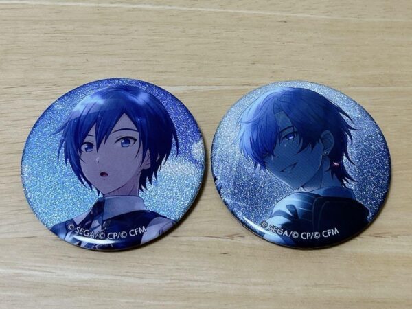 Proseca Kaito Glitter Tin Badge F/S-M501 from japan Rare  Good condition