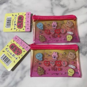 Chegoshim Vinyl Pouch Set Of 2 F/S-M503 from japan Rare  Good condition