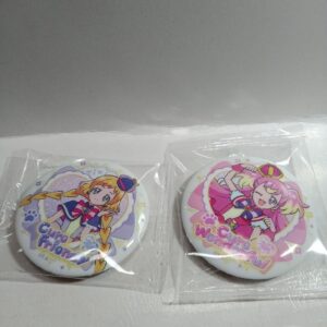 Cure Friendly And Wonderful Can Badge F/S-M501 from japan Rare  Good condition