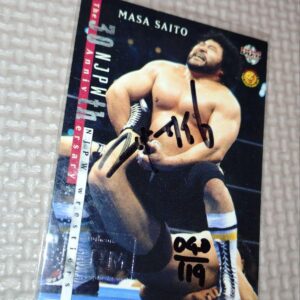 Masa Saito 2002 Bbmjapan Pro Wrestling 30Th Anniversary Autograph F/S-M503 from