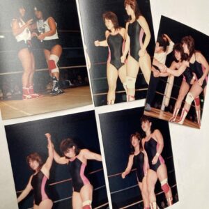 Women'S Professional Wrestling Photo Kazue Nagahori Yumi Ogura Red Typhoons 5-Pi
