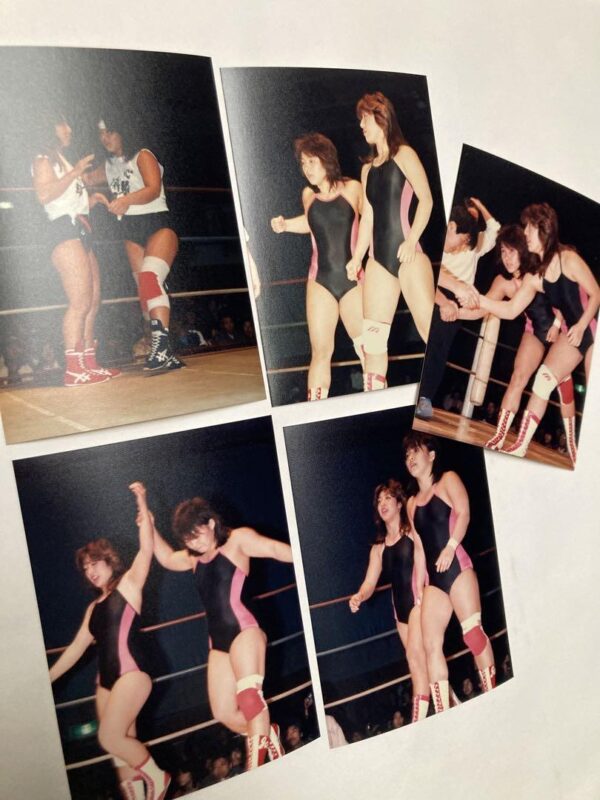 Women'S Professional Wrestling Photo Kazue Nagahori Yumi Ogura Red Typhoons 5-Pi