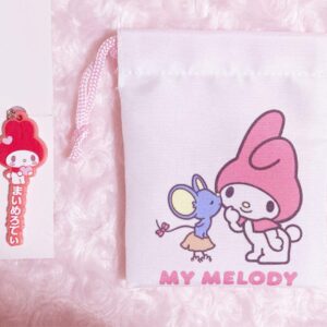 My Melo 50Th Anniversary Seria Daiso 100 Yen Rubber Strap Drawstring F/S-M503 fr