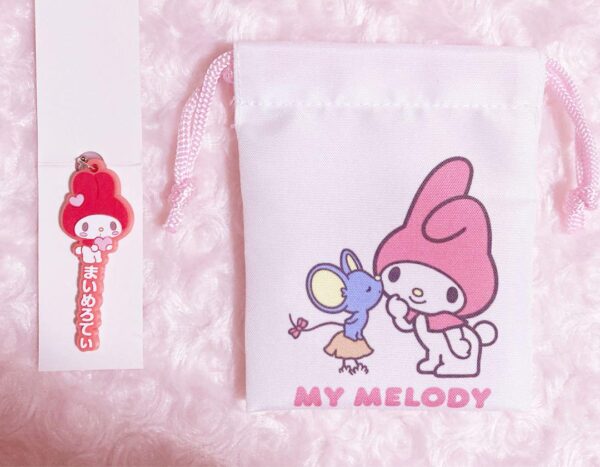 My Melo 50Th Anniversary Seria Daiso 100 Yen Rubber Strap Drawstring F/S-M503 fr