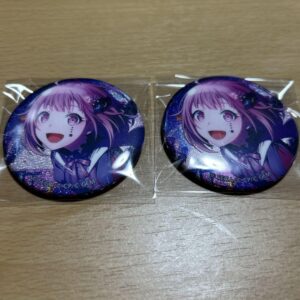 Glitter Can Badge Emu F/S-M501 from japan Rare  Good condition