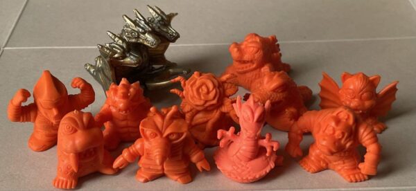 Godzilla Monster Army Part 2 Full Comp Orange Only F/S-M503 from japan Rare  Goo