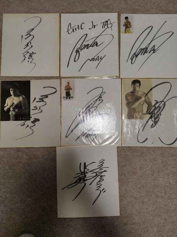 Misawa Mitsuharu Kobashi Kenta Sugiura Takashi Sign Pro Wrestling Noahjapan F/S-