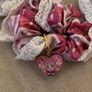 Wandaful Precure Cure Wonderful Scrunchie Hair Tie Rubber Girls Pink F/S-M501 fr