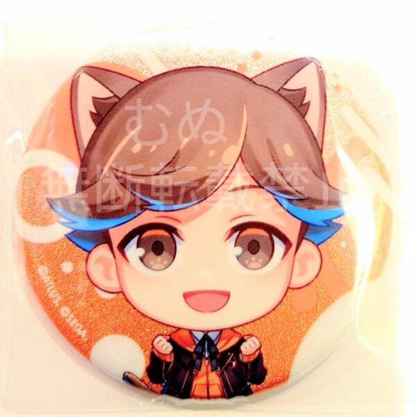 Persona 3 Nanjatown Glitter Can Badge Inui F/S-M501 from japan Rare  Good condit