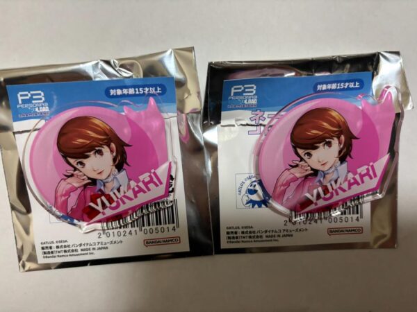 Persona 3 Reload Nanjatown Name Badge Collection Yukari Takeha 2 Pieces F/S-M501