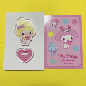 My Melody 50Th Anniversary Acsta Sticker F/S-M503 from japan Rare  Good conditio