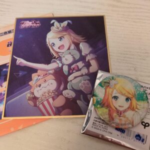 Proseca Glitter Can Badge Kagamine Rin F/S-M501 from japan Rare  Good condition