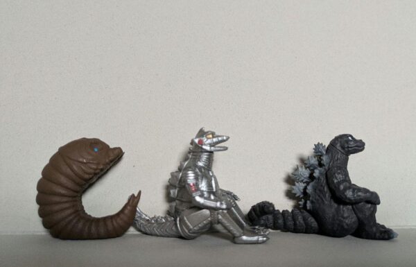 Godzilla Waiting 3-Type Set F/S-M503 from japan Rare  Good condition