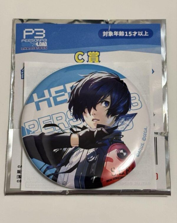 Persona 3 Reload Nanja Town Main Character Mini Game Can Badge C Prize F/S-M501
