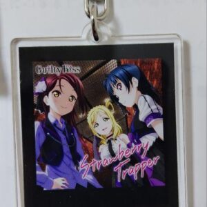 Aqoursclub Branch Jacket Acrylic Keychain F/S-M501 from japan Rare  Good conditi