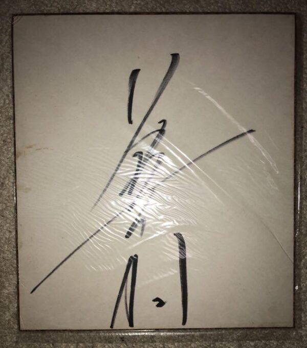 Chikusa Nagayo All Japan Women'S Pro Wrestling Era Autographed Colored Paper Cra