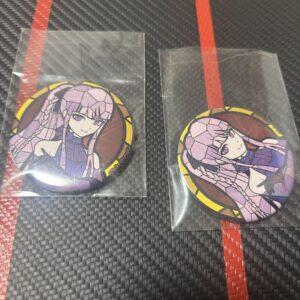 Danganronpa Kyoko Kirigiri Can Badge 2 Pieces F/S-M501 from japan Rare  Good con
