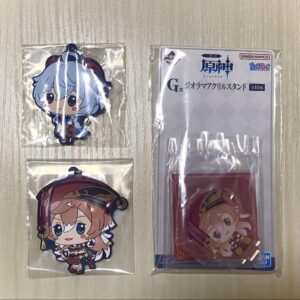 Genshin Ichibankuji Rubber Keychain Acrylic Stand F/S-M501 from japan Rare  Good