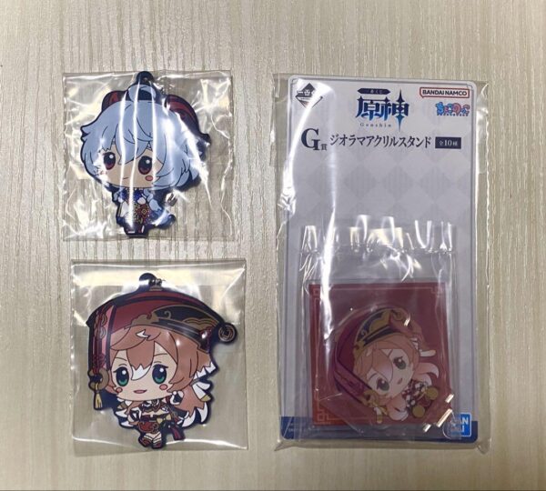 Genshin Ichibankuji Rubber Keychain Acrylic Stand F/S-M501 from japan Rare  Good
