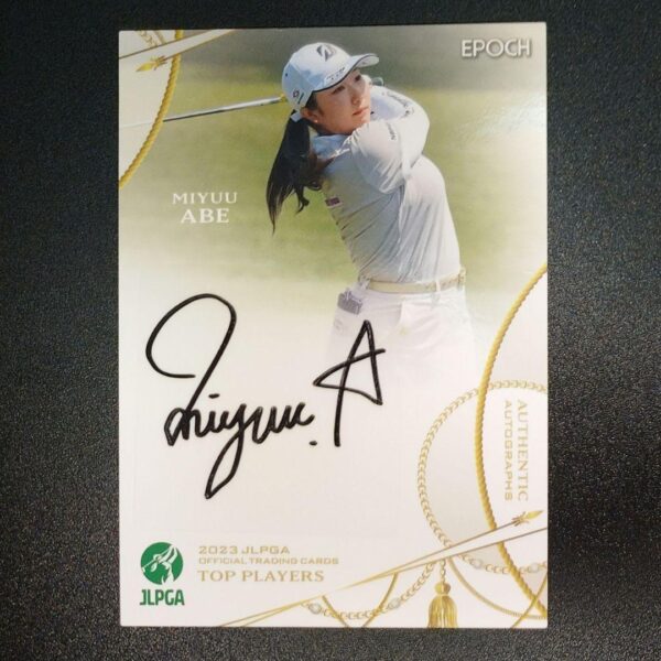 Jlpga Women'S Professional Golf Miyu Abe Autograph Card F/S-M501 from japan Rare
