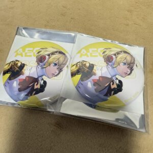 Ok Persona 3 Nanja Aigis Can Badge All-Out Attack Mini Game F/S-M501 from japan
