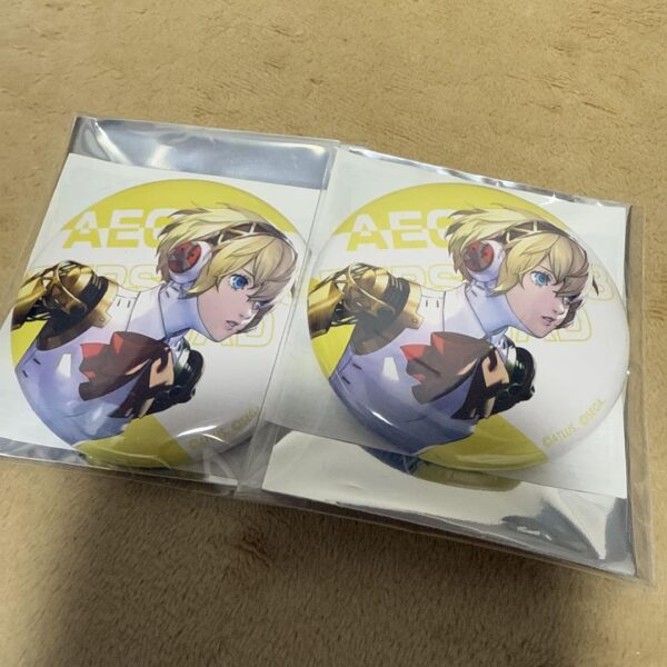 Ok Persona 3 Nanja Aigis Can Badge All-Out Attack Mini Game F/S-M501 from japan