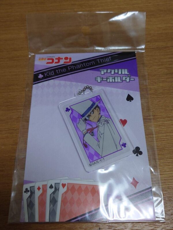 Phantom Thief Kid Acrylic Keychain Playing Cards F/S-M501 from japan Rare  Good