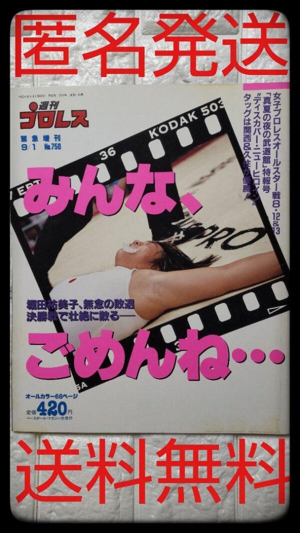 Weekly Pro Wrestling Special Issue All Women 1996.8.12 13 Nippon Budokan 750 F/S