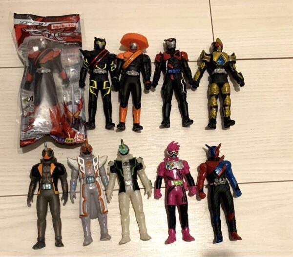 Kamen Rider Soft Vinyl Hero Set F/S-M503 from japan Rare  Good condition
