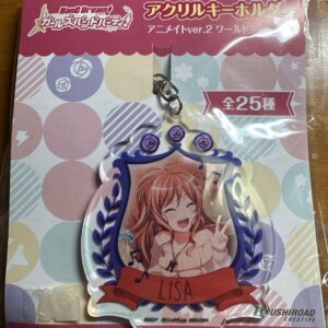 Bang Dream Acrylic Keychain Lisa F/S-M501 from japan Rare  Good condition