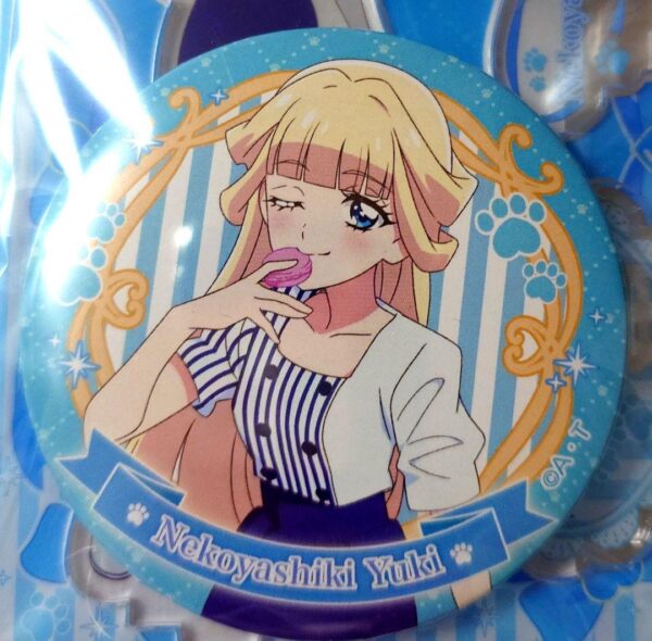 Wandaful Precure Yuki Nekoyashiki Lawson Cure Nyami Loppi Can Badge F/S-M501 fro
