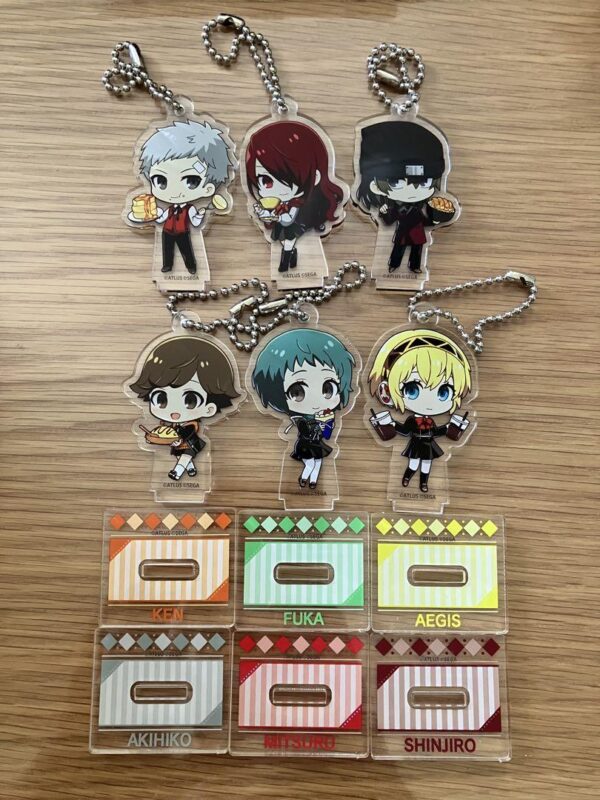 Persona 3 Reload P3R Collaboration Cafe Acrylic Stand F/S-M501 from japan Rare