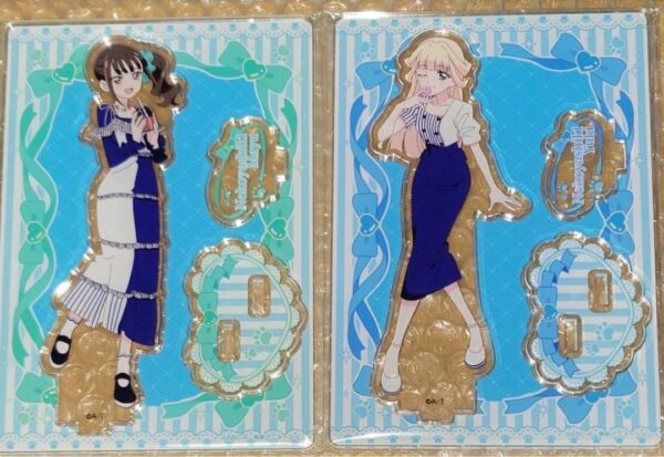 Set Wonderful Precure Lawson Acrylic Stand Yuki Mayu F/S-M501 from japan Rare  G