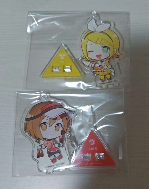 Proseca Animate Cafe Kagamine Rin Meiko Acrylic Stand F/S-M501 from japan Rare